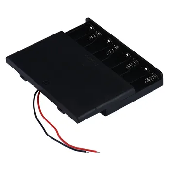 

Free shipping by DHL 8AA Battery Holder Case AA*8 Cell Box 12V ON OFF switch 150mm wire 100pcs/lot