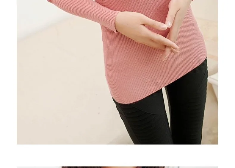 2017 women's slim medium-long turtleneck sweater thickening sweater knitting sweater pattern 29