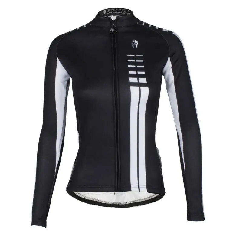 Download Women long sleeve plus velvet cycling jersey thermal ...