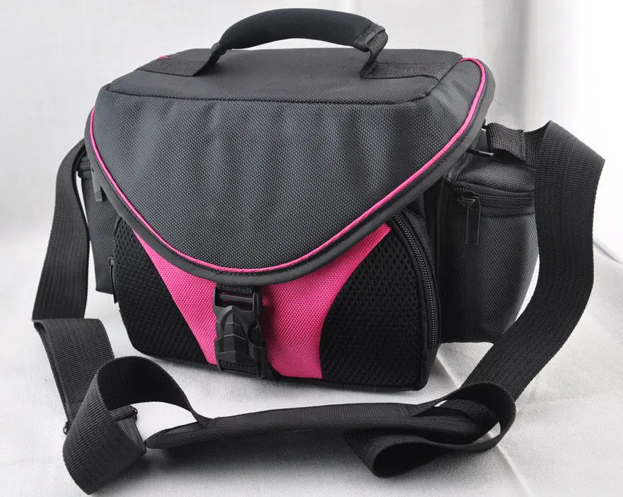 pink camera Camcorder BAG case for Canon EOS Nikon Sony Fuji Olympus