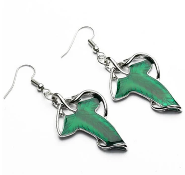 Fashion Wizard Leaves Earrings The Elven Leaf Drop Fan Gift Movies Jewelry Wholesale | Украшения и аксессуары