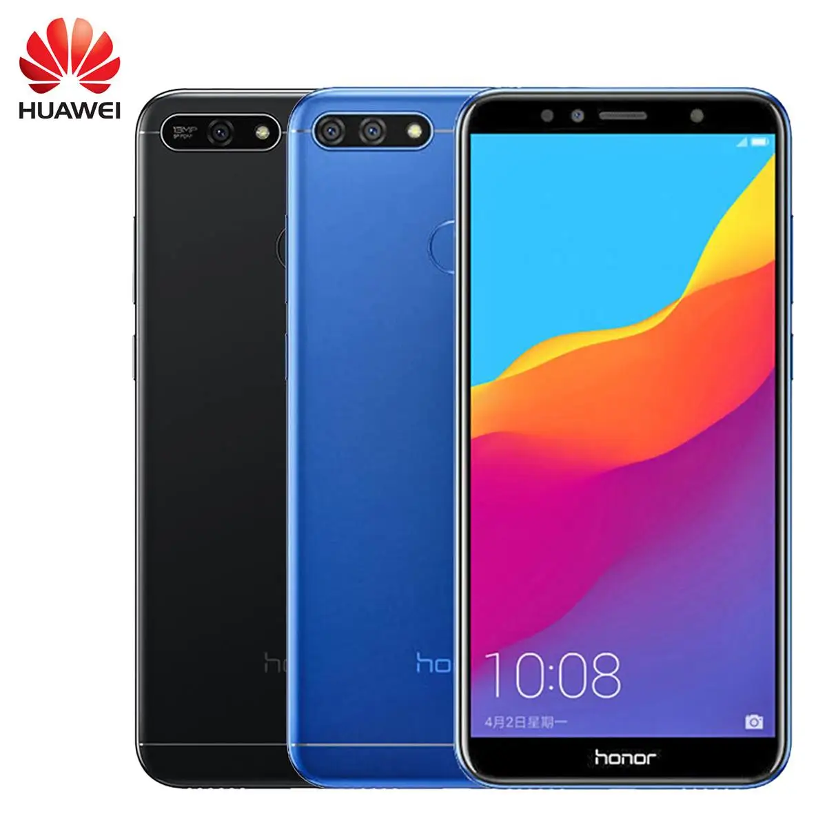 Оригинальный huawei Honor 7A 5,7 "мобильный телефон восьмиядерный смартфон передний 8.0MP задний 13.0MP 720P 3000mAh 2SIM двойной bluetooth 2 + 16G