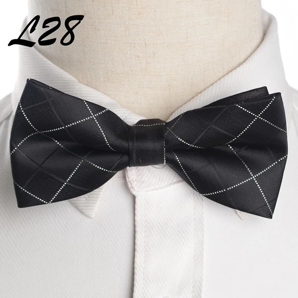 Галстук-бабочка для мужчин, Официальный галстук для мальчиков, мужской модный деловой Свадебный галстук-бабочка, мужская рубашка, krawatte legame, подарок - Цвет: L28