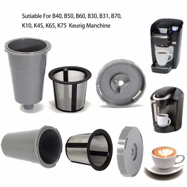Cheap Household Useful 3x Reusable Coffee Filters +1x Filter Housing Set For Keurig My K-cup style Coffee Tea Tools Replacement Part