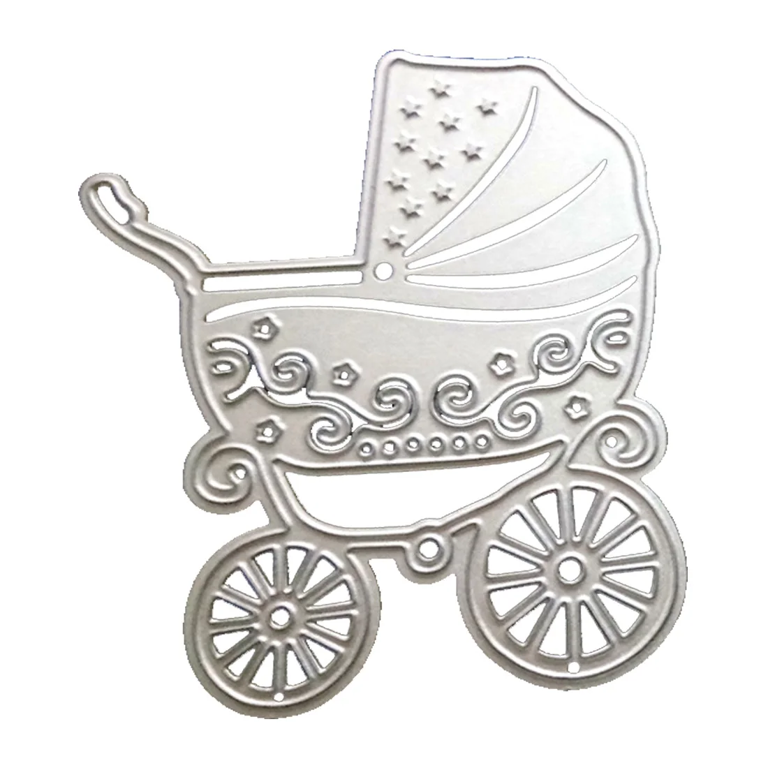 

Baby Carriage metal cutting dies Stencil DIY Scrapbooking Dies Decorative Paper Cart Card Embossing Craft Template