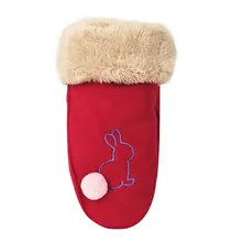 Для малышей, детей для маленьких мальчиков и девочек мультфильм кролик полный палец зима наручные теплый кашемир смесей Варежки перчатки 10