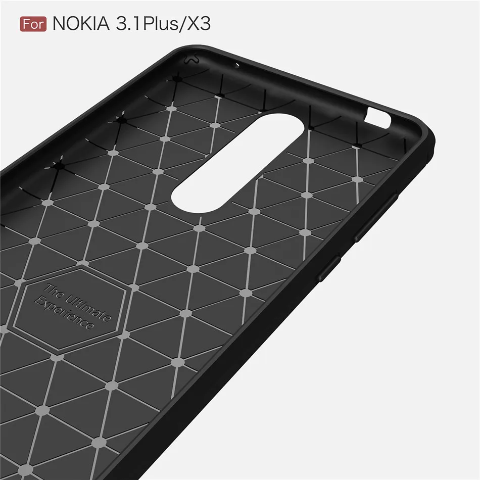 Силиконовый чехол для Nokia 3,1 Plus для Nokia 3,2 3X3 ударопрочный чехол из углеродного волокна TPU для телефона Nokia 3,1 Plus