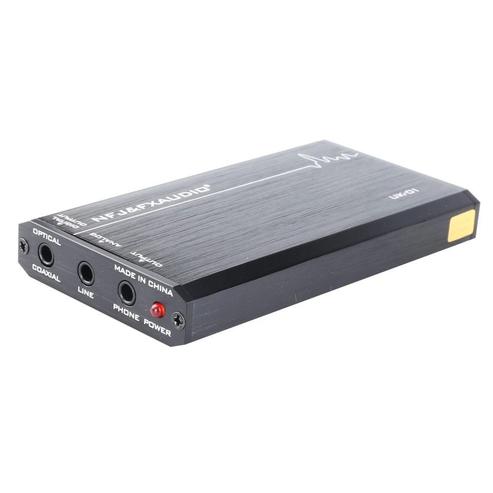 FX AUDIO UK 01 MINI Audio External USB Sound Card Driveless Portable Headphone Amplifier Output CM6533 MAX9722