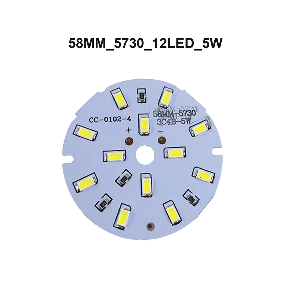 10 шт./лот светодиодный светильник AC/DC 12V светильник источник 5730 PCB SMD чип 3 Вт 5 Вт 7 Вт 9 Вт 12 Вт 15 Вт 21 Вт 30 Вт 45 Вт для умного дома светильник ing DIY светильник лампочка JQ0 - Испускаемый цвет: 5W