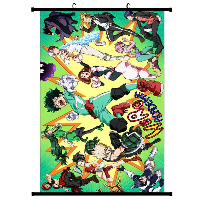 

My Hero Academia Midoriya Izuku All Might Bakugou Katsuki Kraft Poster Wall Sticker Japanese Anime Poster Retro Poster 4 Styles