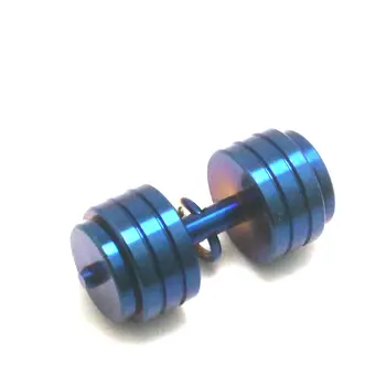 

Mens Boys 316L Stainless Steel Cool Blue Barbell Newest Pendant
