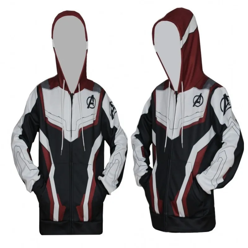 Avengers Endgame Quantum warfare Cosplay Costume 3D Printing zipper Sweatshirts Hooded fashion Men and women Anime jacket