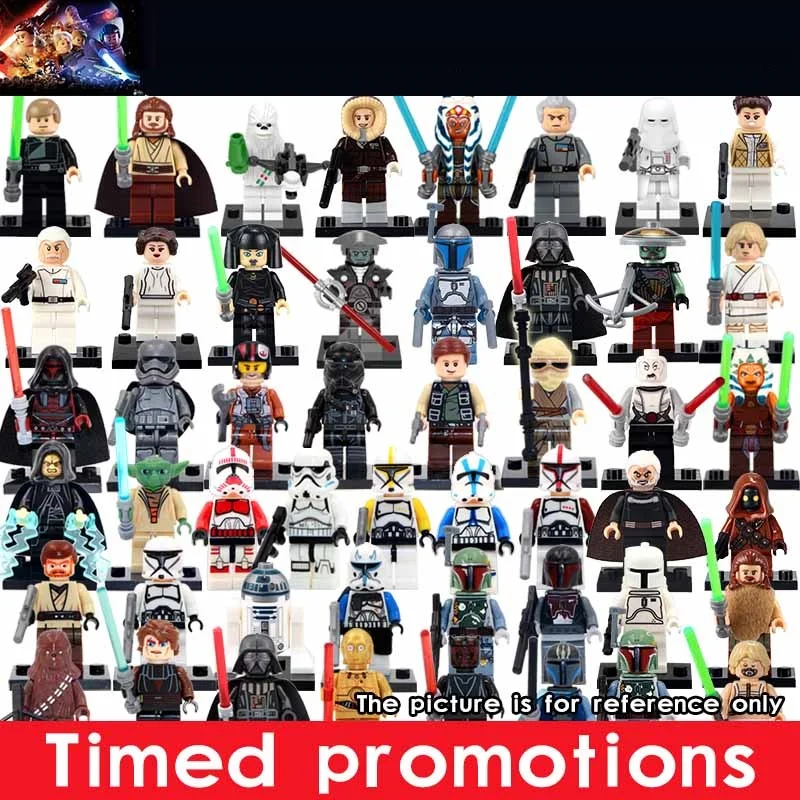 

TMGT Single Sale Luke Leia Han Solo Anakin Darth Vader Yoda Jar Jar Binks DIY Building Blocks Toy For CHILDREN