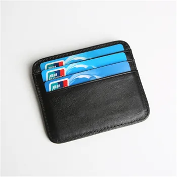 

ALAVCHNV Vintage Men's Leather Card Case Vegetable tanned leather slim wallet 651