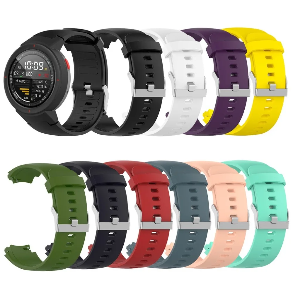 Браслет на ремне для Xiaomi Huami Amazfit Verge спортивные силиконовые часы смарт-часы модные носимые аксессуары