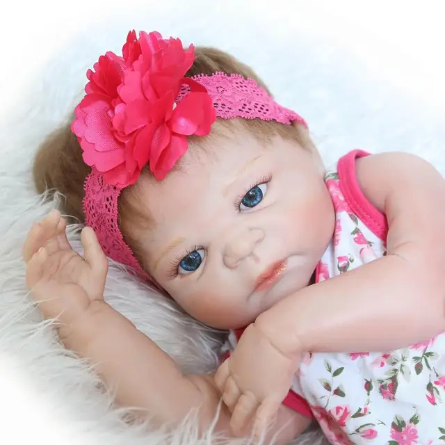 57cm New Real Solid Silicone Reborn Baby Doll For Adoption Realistic