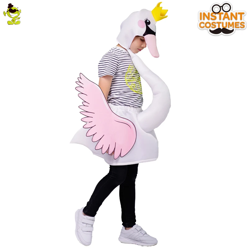 New Style Purim Holiday Kids Cute Flamingo Costume Role Play Pink &White Flamingo for Christmas &Carnival Party Costumes