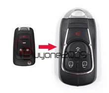 Keyecu New Modify Smart Remote Key Shell 4 Button FOB for Chevrolet Cruze