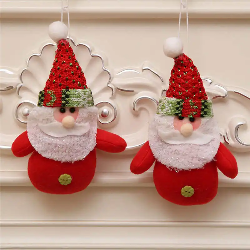 Christmas Ornaments Gift Santa Claus Snowman Tree Toy Doll Hang Decorations for kids gifts #2o24 (6)