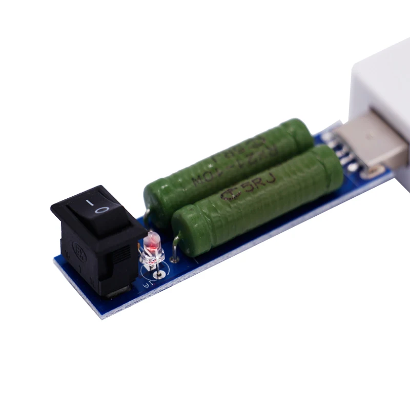 

10pcs USB 1A /2A load resistances aging resistance measurement of discharge current resistors power Voltage tester with switch