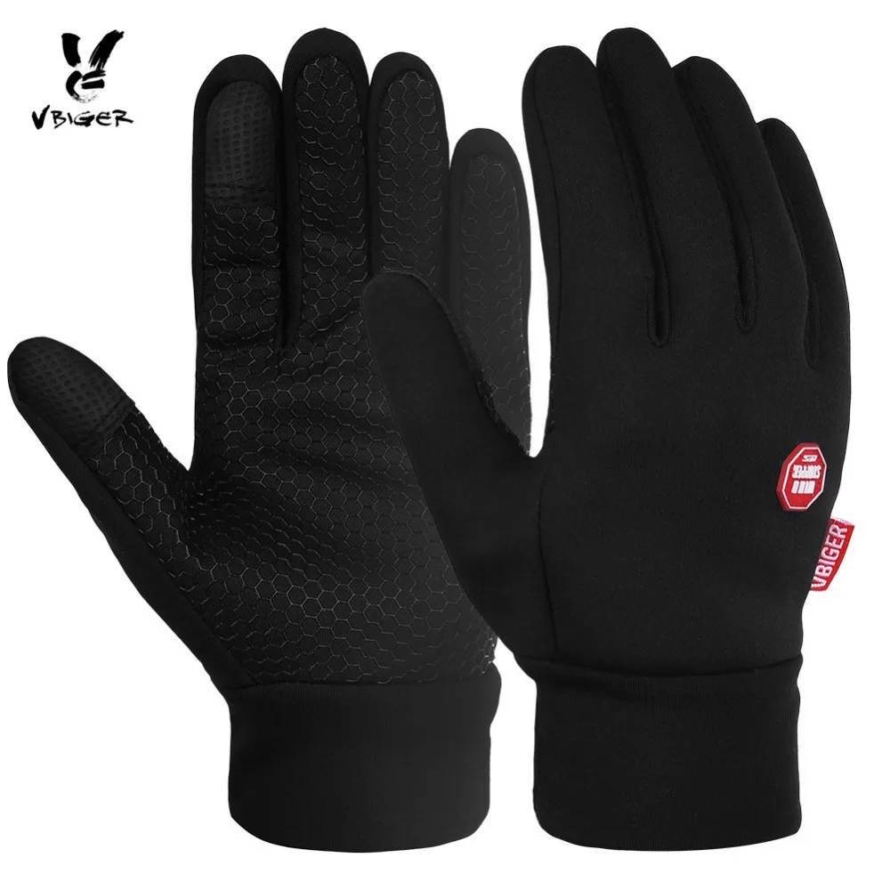 VBIGER Men Women Winter Warm Gloves Windproof Outdoor Gloves Thick Warm