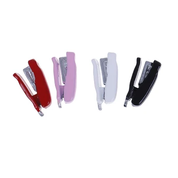 

1 Set 1/12 Miniature Dollhouse Caculator & Clamp & Stapler Mini Studying Romm Stationery Funiture Decor Accessories Toy