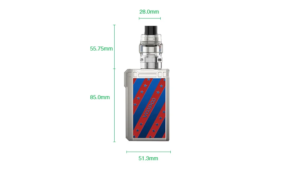 VOOPOO Alpha Zip 180W TC Kit with Maat Tank