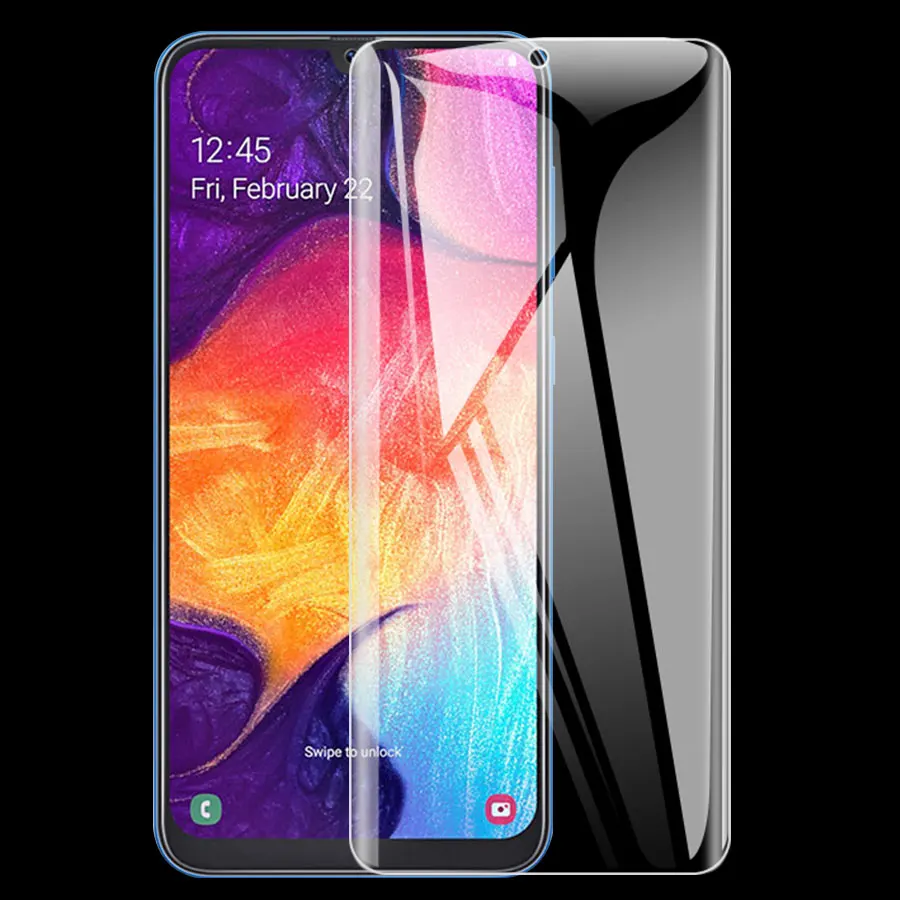 

3D Curved Edge Full Cover Protective Film For Samsung Galaxy M10 M20 A10 A30 A20 A50 A7 A6 A8 Plus A9 2018 Soft Screen Protector