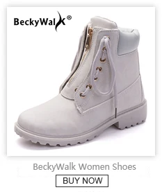 BeckyWalk/ г. Новые женские зимние ботинки Нескользящая Водонепроницаемая зимняя обувь до середины икры женская утепленная обувь с хлопковой подкладкой WSH3097