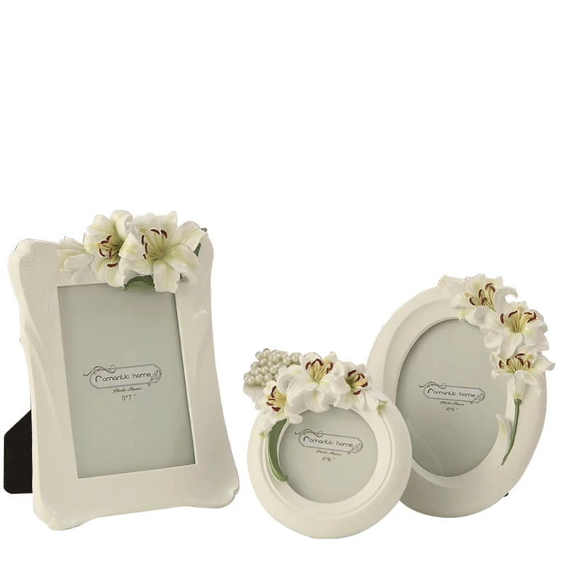 Модные деревенские винтажные резные качели из смолы Лилия фоторамка|picture frame|fashion