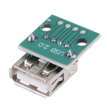 

5pcs Type A Female USB To DIP 2.54mm PCB Board Adapter Converter Connectors