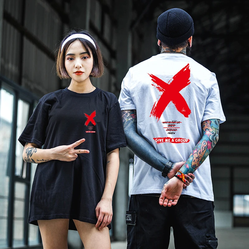 

2019 clothing big size rock short sleeve cotton simple cool print Men's T-shirt streetwear Harajuku band TEE Hip Hop top