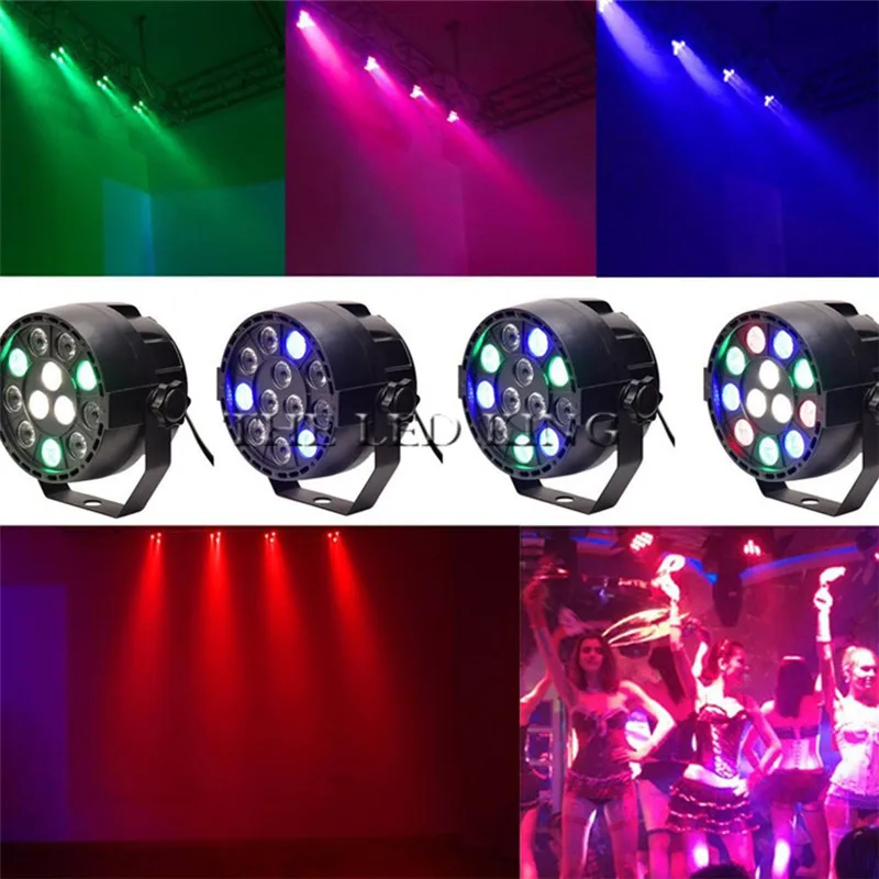 

Led Par Light RGBW 12x3W Disco Wash Light Equipment 8 Channels DMX 512 Led Uplights Stage Lighting Effect Light Fast Shipping