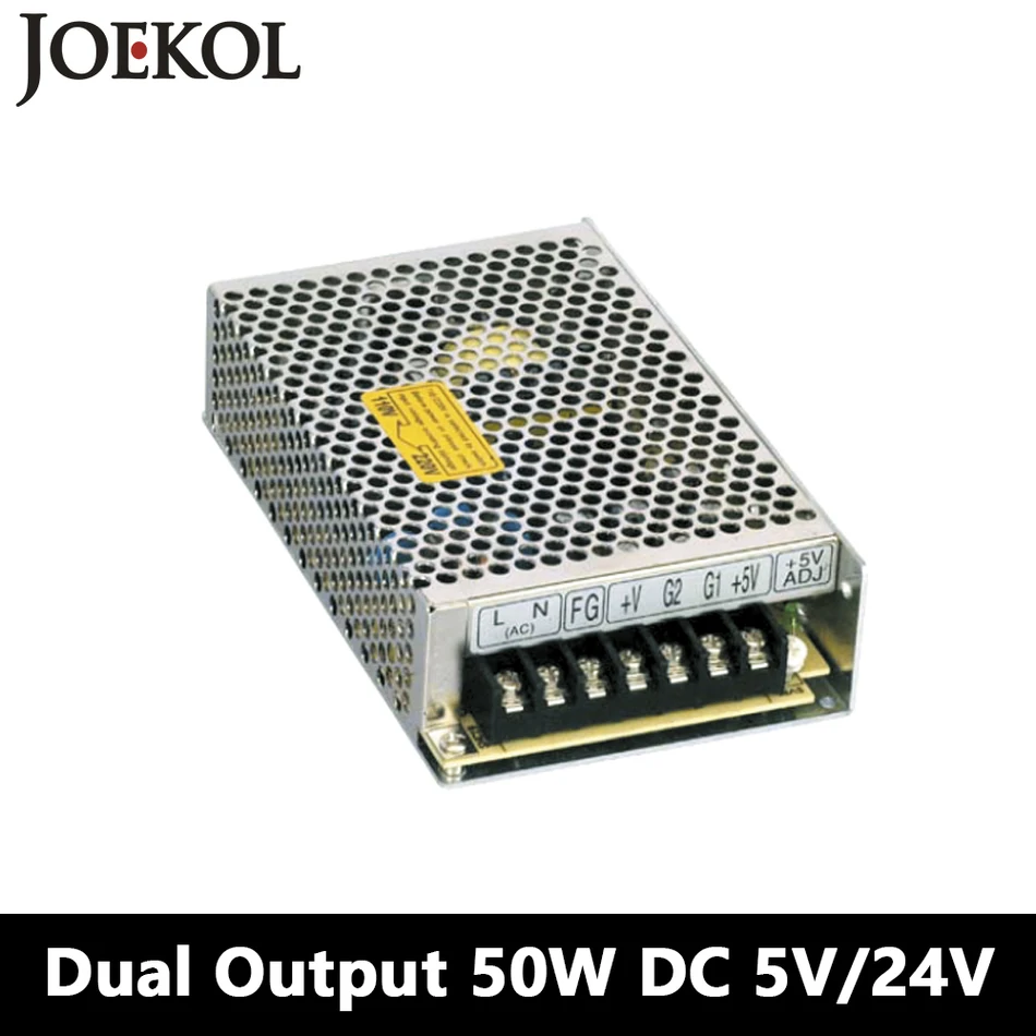 

Switching Power Supply 50W 5V 24V,Dual Output Ac-dc Power Supply For Led Strip,voltage Converter 110v/220v To 5V/24V