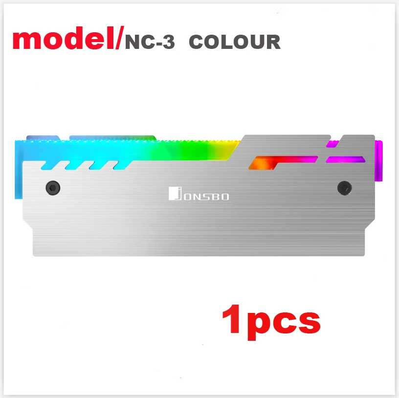 Jonsbo Настольный радиатор памяти охлаждающий Корпус RGB 256 цвет автоматическое изменение алюминиевый радиатор ram охлаждающий жилет - Цвет лезвия: 1pcs