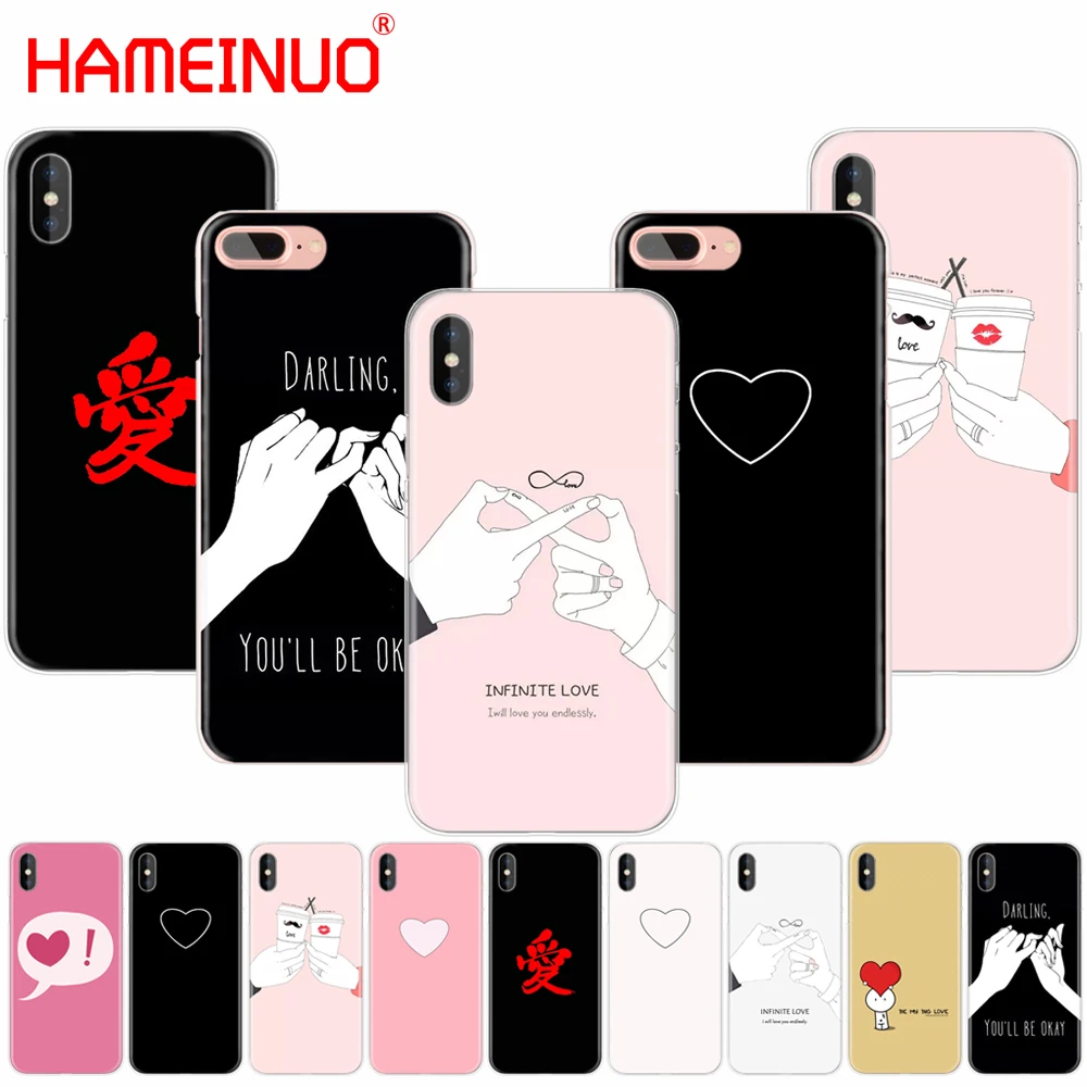 

HAMEINUO darling be ok love simple style cell phone Cover case for iphone 6 4 4s 5 5s SE 5c 6 6s 7 plus case for iphone X 8