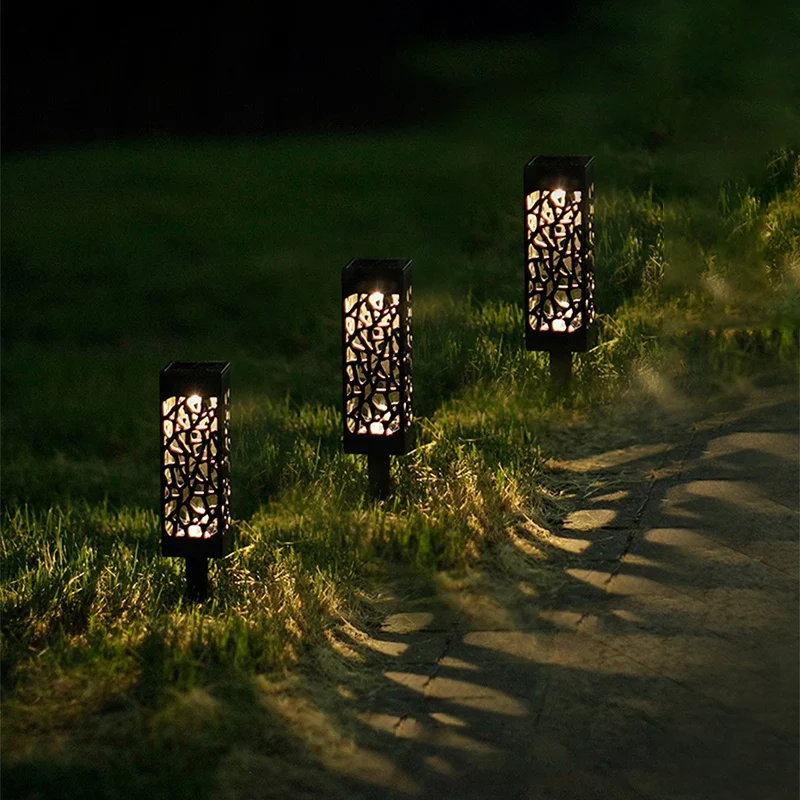 Светодиодные фонари на солнечных батарейках для освещения тропинки уличные садовые на солнечных батареях огни солнечного ландшафта для