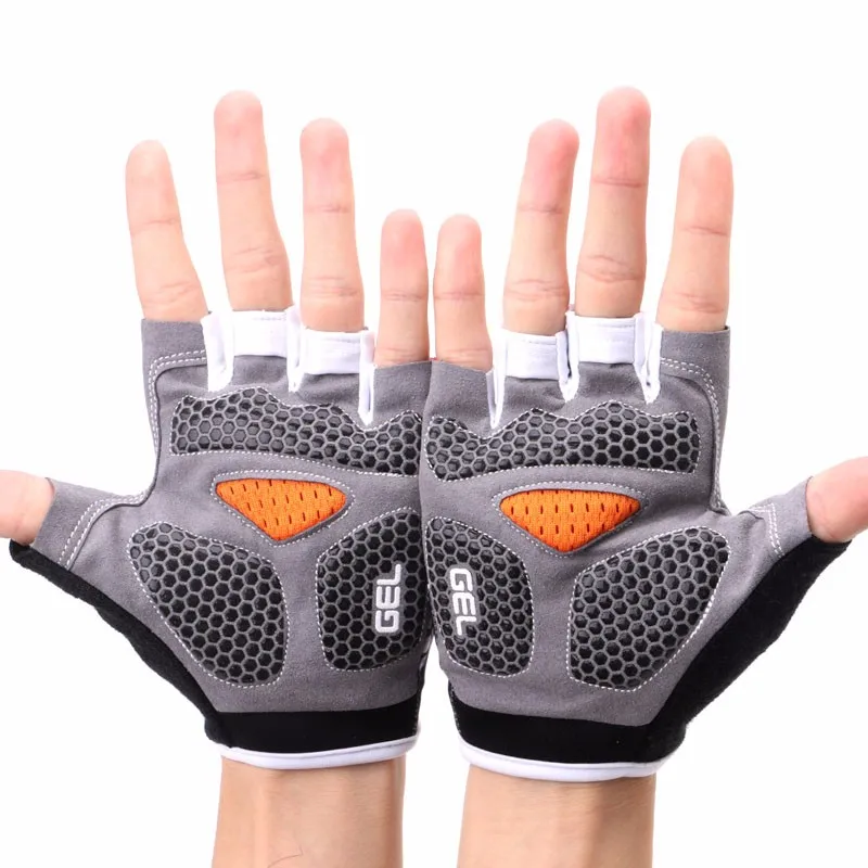Гелевые велосипедные перчатки, велосипедные спортивные перчатки, велосипедные перчатки с полупальцами, противоударные 10166