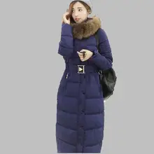 Women Winter Cotton-padded clothes New Style Big yards Leisure Coat Hooded Fur collar Ladies Coat Thick Warm Cotton Coat G2695