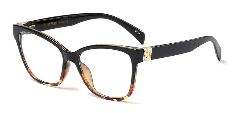 Ретро квадратные очки кошачий глаз, оправа для мужчин и женщин, оптические модные компьютерные очки 45923