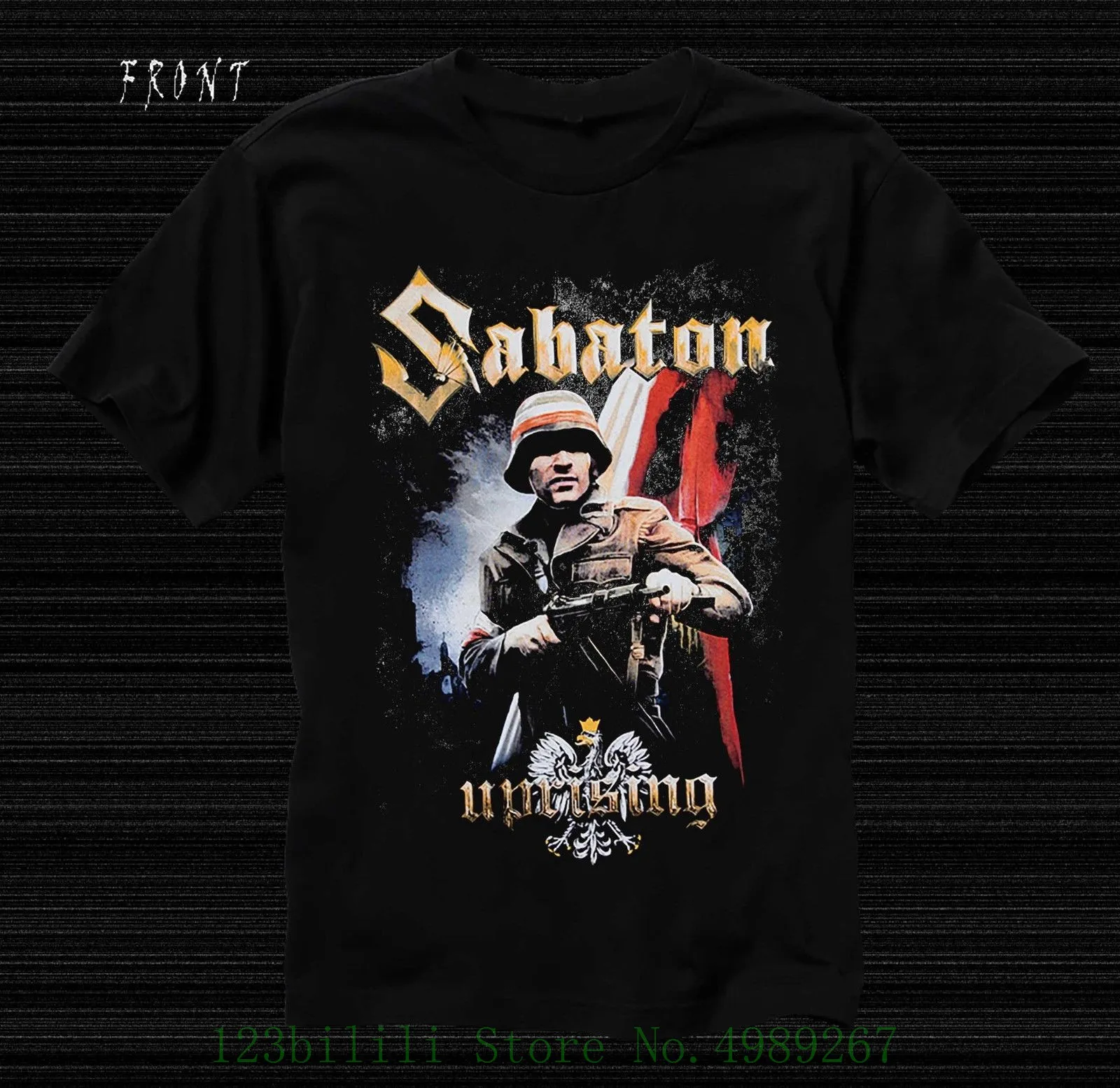 

Sabaton - Uprising - Power Metal - Powerwolf - Accept , T _ Shirt - Sizes : S To 7xl Tshirt Short Sleeve Tops
