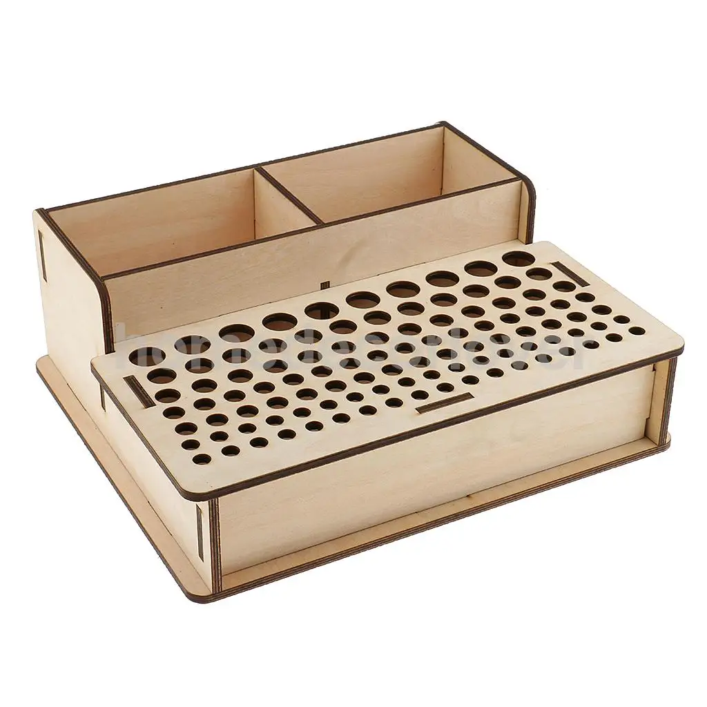 

Wooden Leathercraft Tools Rack Stand Leather Craft Stamping Punching Tools Holder Organizer
