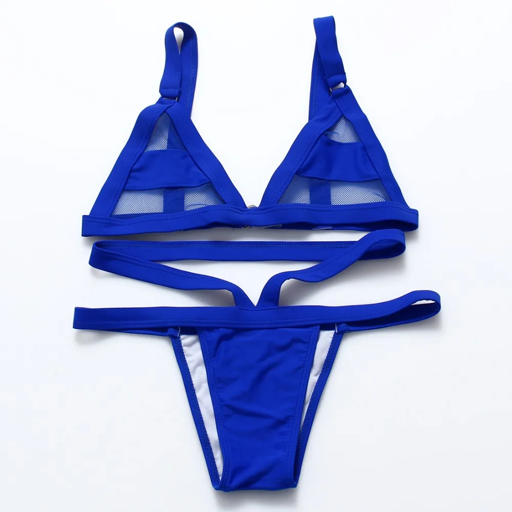 El 2019 de las mujeres Sexy e de malla Bikini de encaje Tops vendaje traje de baño Sexy Mini Tanga El 2019 de las mujeres Sexy e de malla Bikini de encaje Tops vendaje traje de baño Sexy Mini Tanga