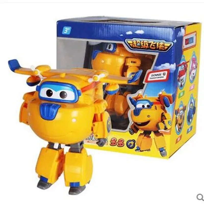 Big!!!15cm ABS Super Wings Deformation Airplane Robot Action Figures Super Wing Transformation toys for children gift Brinquedos