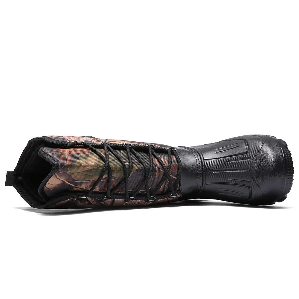 Air Épaississement Étanche Neige Coton Fourrure À Hauteur De Brown En Du Plein Bottes Militaire Tissu Chaud D'hiver Mâle Thermique Hommes Genou Mode Chaussures CedBrxoW