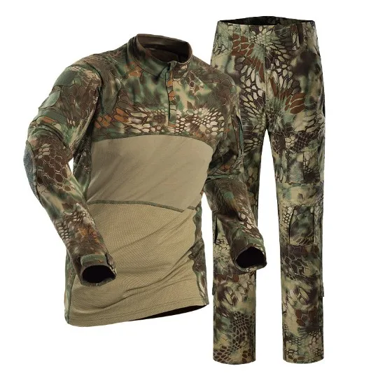 Новая мужская Тактическая Военная форма, одежда, армейская Боевая форма, тактические штаны с наколенниками, камуфляжная одежда для охоты, военная игра