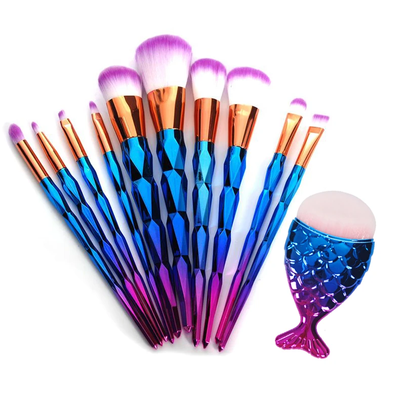 Набор кистей для макияжа цвета розового золота 10/11 шт.|brush kit|eyeshadow brush kitmakeup set |