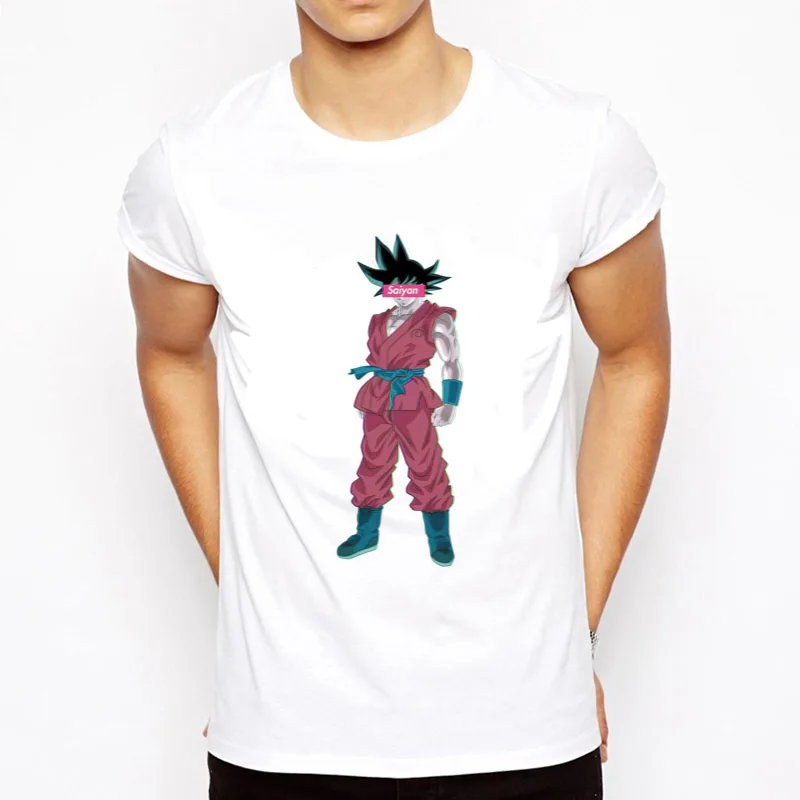 Dragon Ball Футболка мужская летняя Dragon Ball Z Супер Сон Гоку Slim Fit косплей 3D футболки Вегета футболка Homme