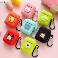 Miki Minnie Mike Sully Mike Daisy Bear Мягкий чехол для Airpods Bluetooth беспроводной чехол для наушников зарядная коробка мультяшная крышка