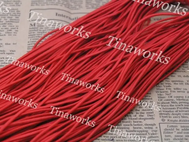 

Sales promotion!!! FREE SHIPPING 65 Meters Red Shock Cord Stretch Elastic Cord Beading Cord 2.0MM
